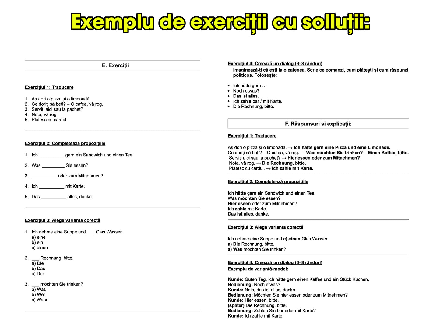 3 cărți + Audio | Pachet COMPLET de germană pentru romăni - A1, A2, B1