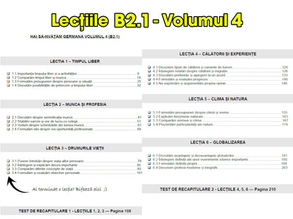 5 cărți tipărite + Audio | Pachetul COMPLET de germană pentru români – de la 0 la B2