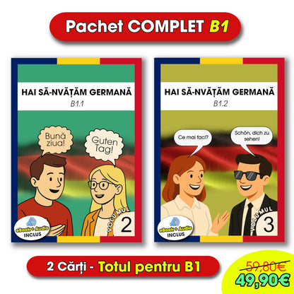 2 cărți + Audio | Pachet B1 de germană SPECIAL pentru romăni