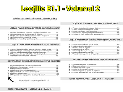 5 cărți tipărite + Audio | Pachetul COMPLET de germană pentru români – de la 0 la B2